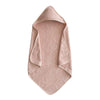 Organic Cotton Baby Hooded Towel 180 BABY GEAR Mushie Blush