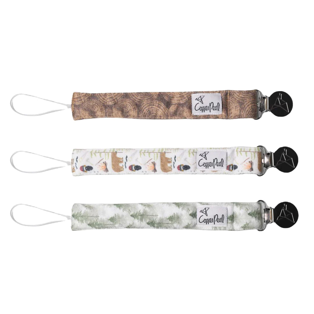 Pacifier Clip Set 180 BABY GEAR Copper Pearl