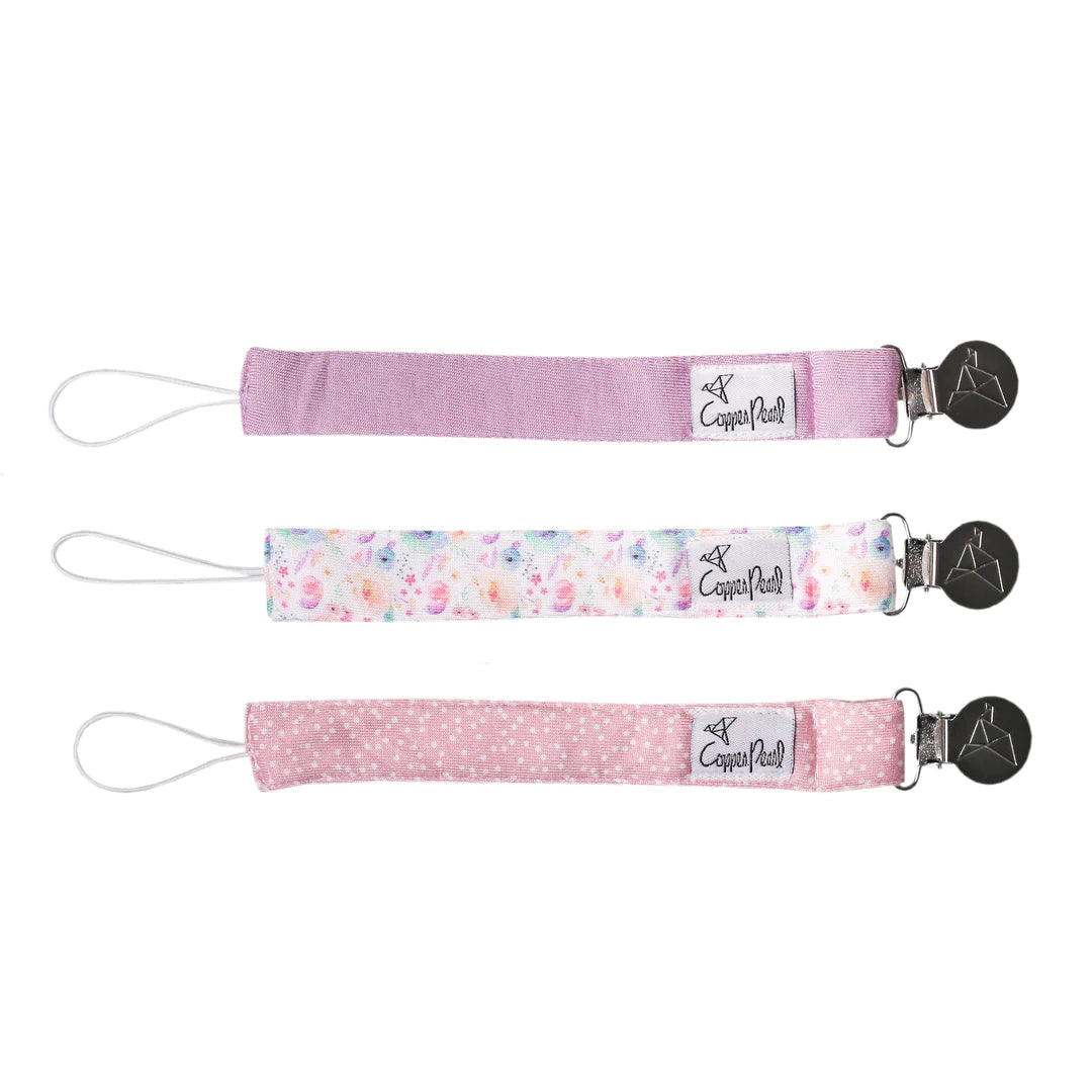 Pacifier Clip Set 180 BABY GEAR Copper Pearl