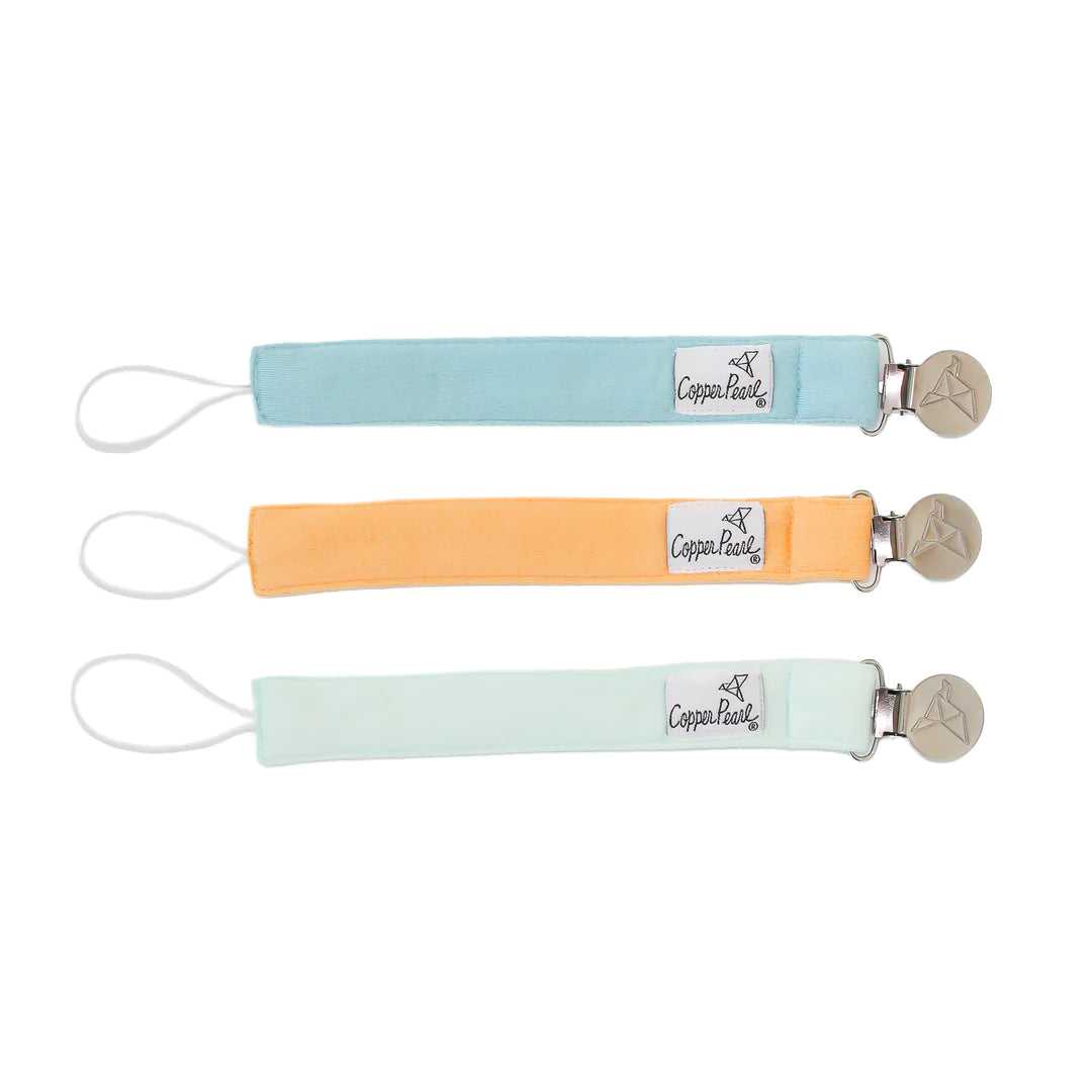 Pacifier Clip Set 180 BABY GEAR Copper Pearl Bennie