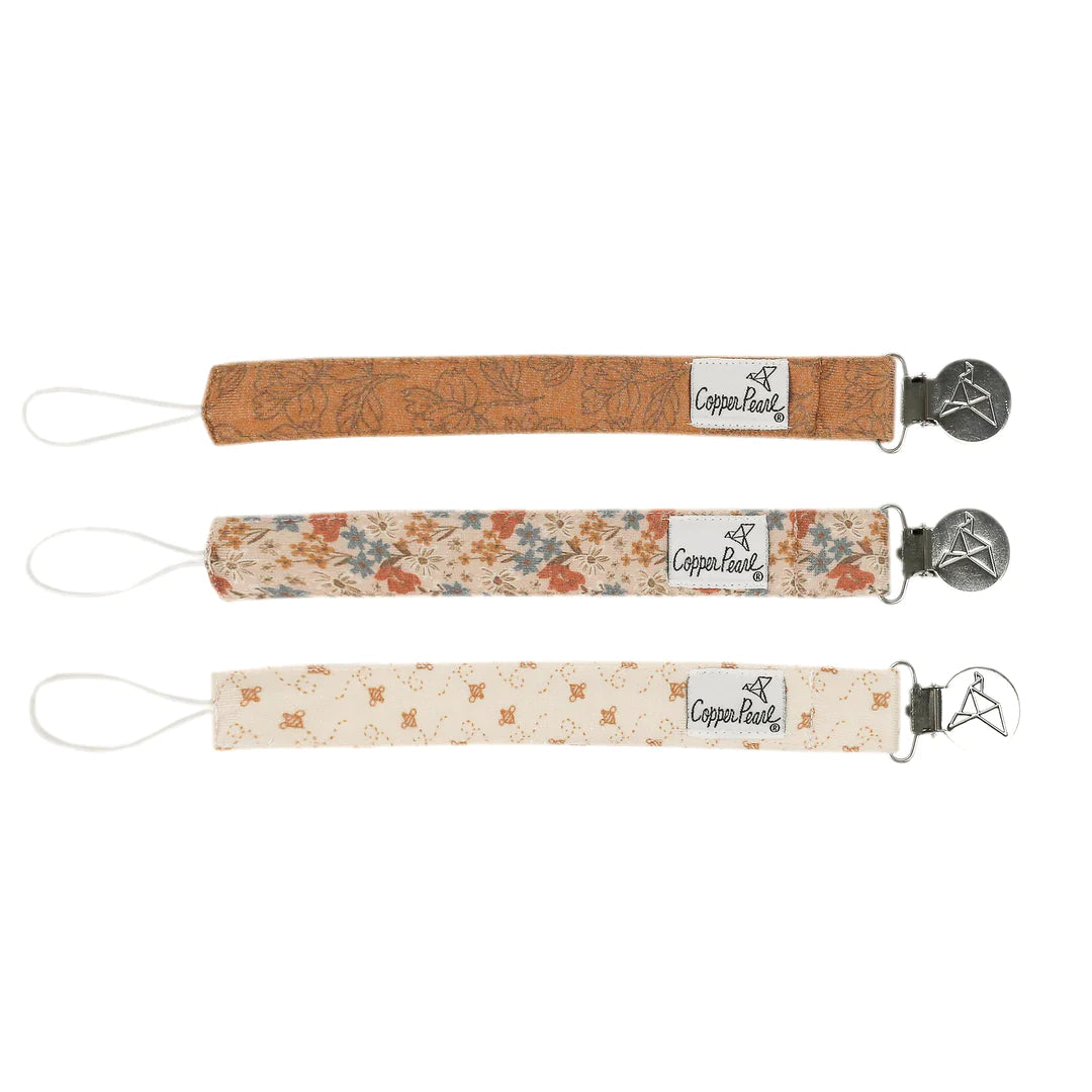 Pacifier Clip Set 180 BABY GEAR Copper Pearl Eden