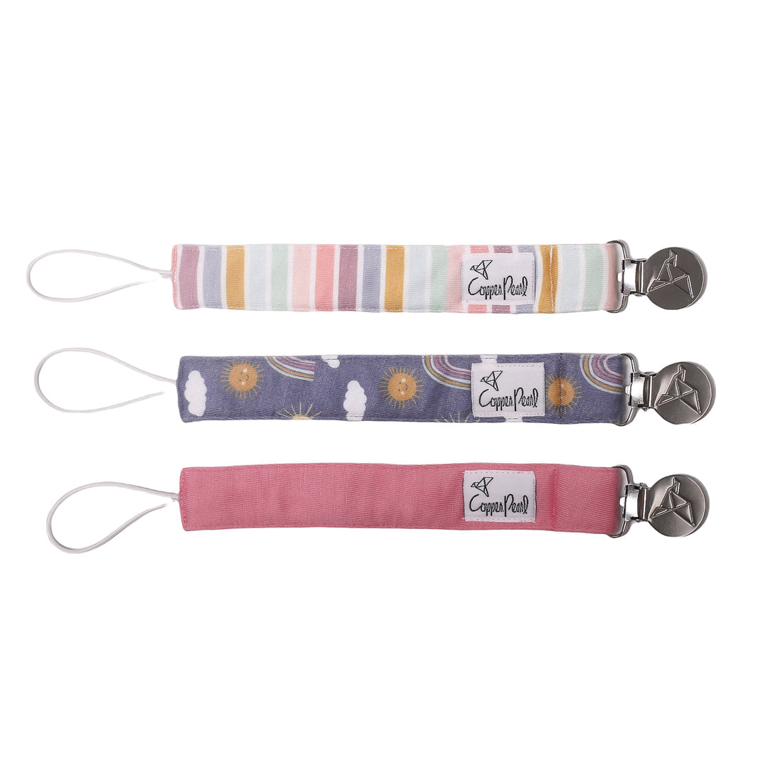 Pacifier Clip Set 180 BABY GEAR Copper Pearl Hope