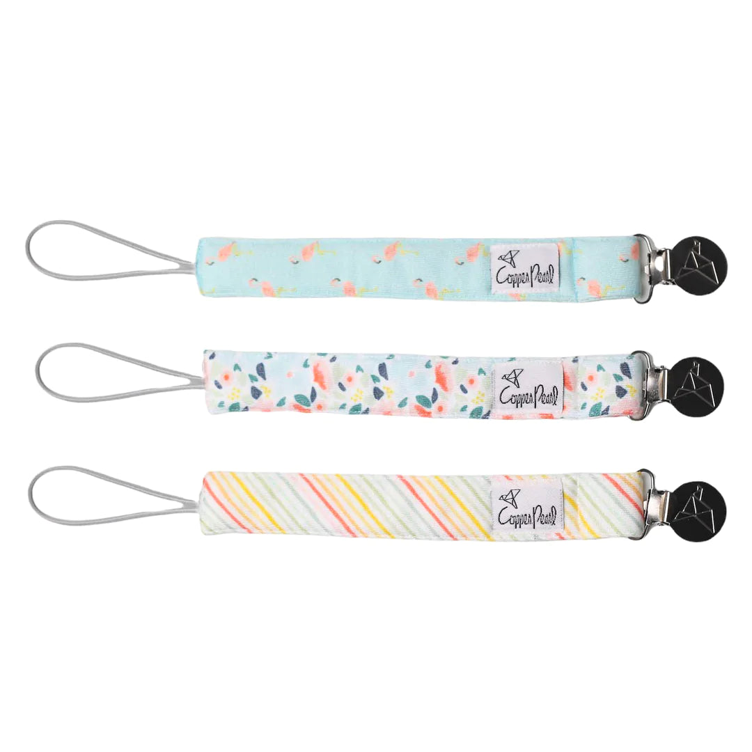 Pacifier Clip Set 180 BABY GEAR Copper Pearl Leilani