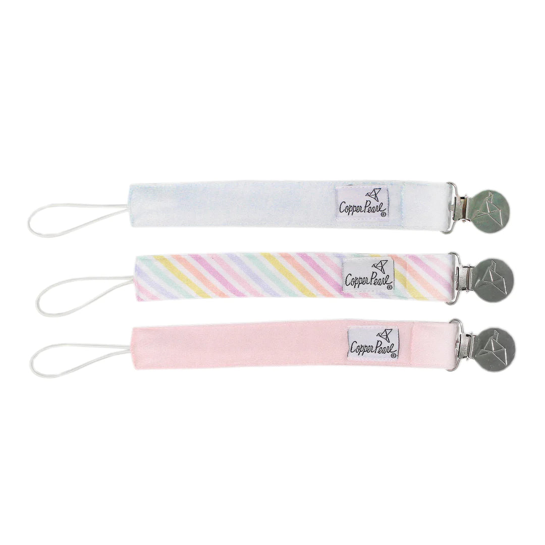 Pacifier Clip Set 180 BABY GEAR Copper Pearl Lucky