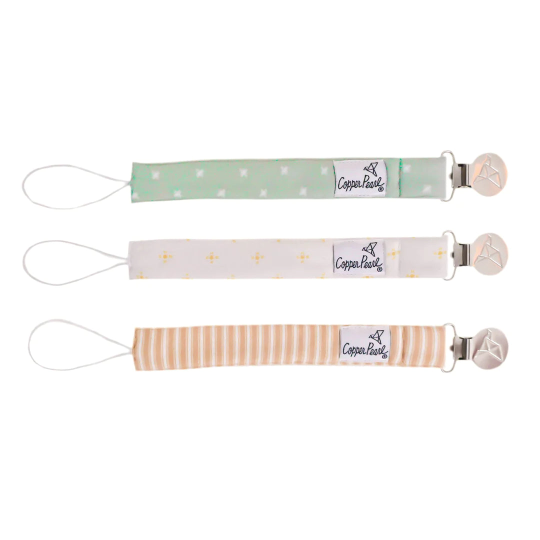 Pacifier Clip Set 180 BABY GEAR Copper Pearl Santa Fe