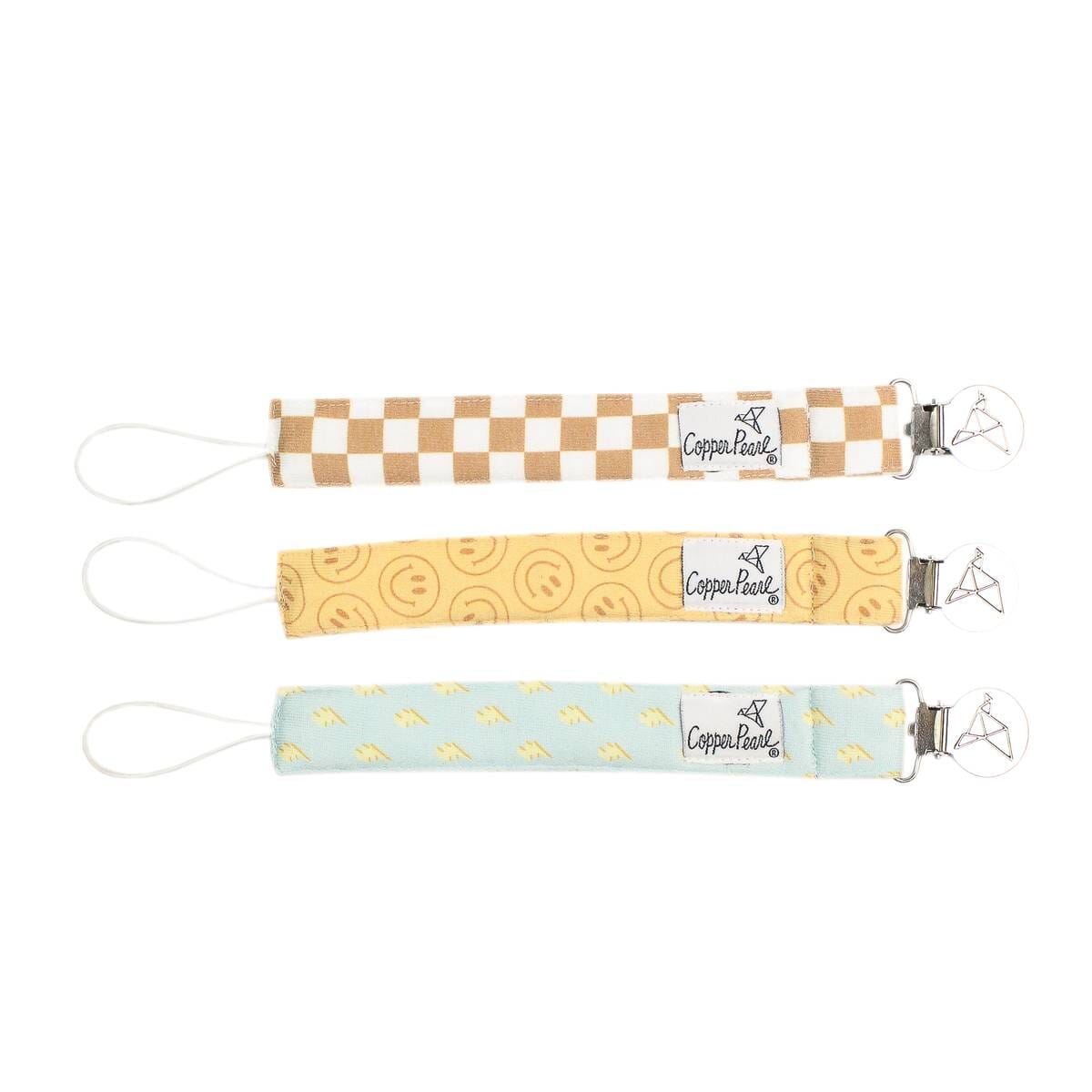 Pacifier Clip Set 180 BABY GEAR Copper Pearl Vance