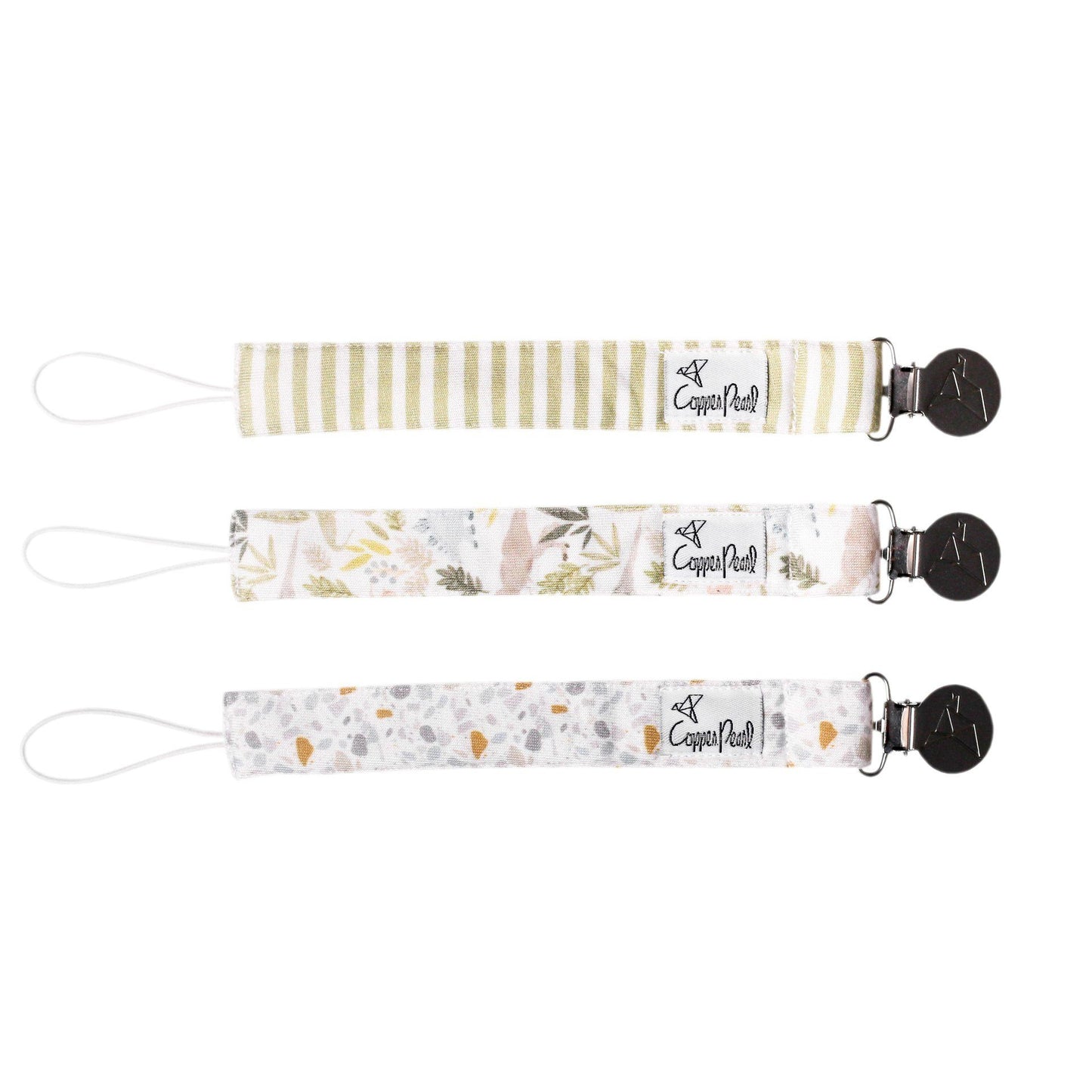 Pacifier Clip Set Pacifiers Copper Pearl Rex