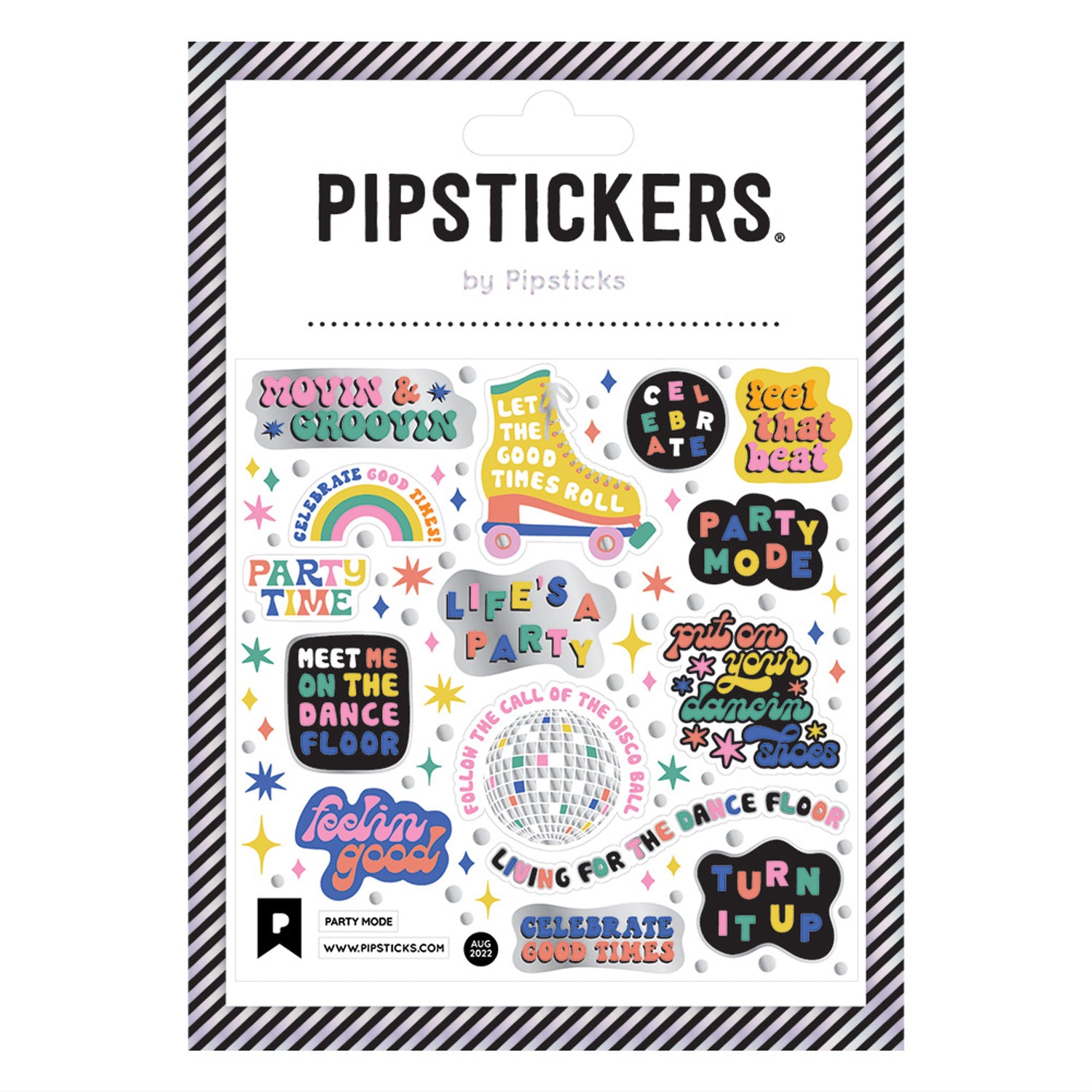 Party Mode Sticker Sheet 196 TOYS CHILD Pipsticks