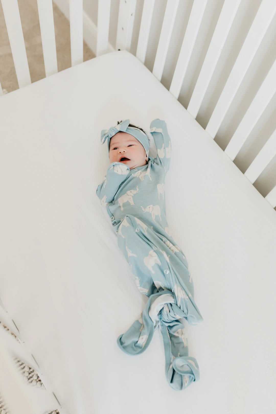 Peanut Knotted Gown 130 BABY BOYS/NEUTRAL APPAREL Copper Pearl