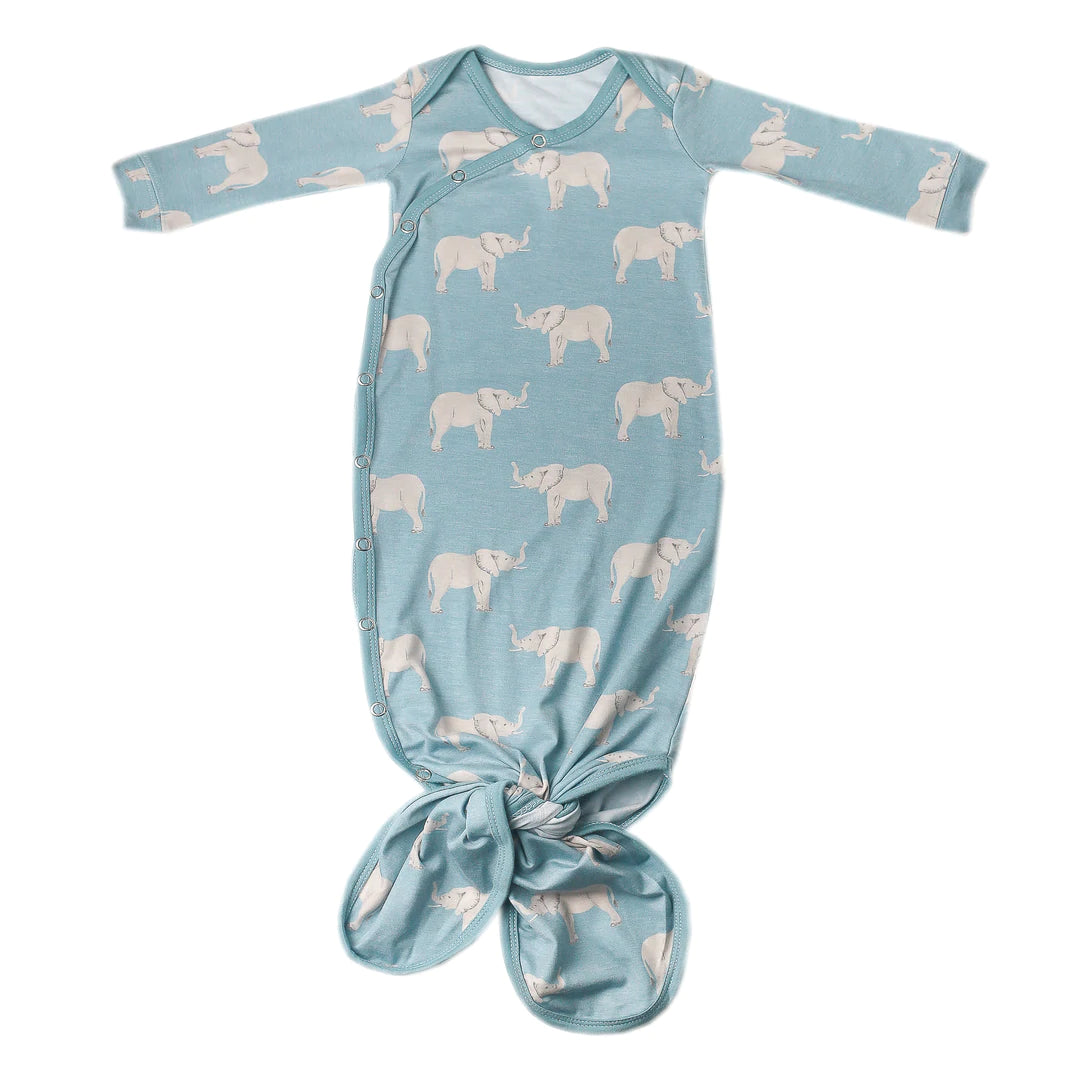 Peanut Knotted Gown 130 BABY BOYS/NEUTRAL APPAREL Copper Pearl