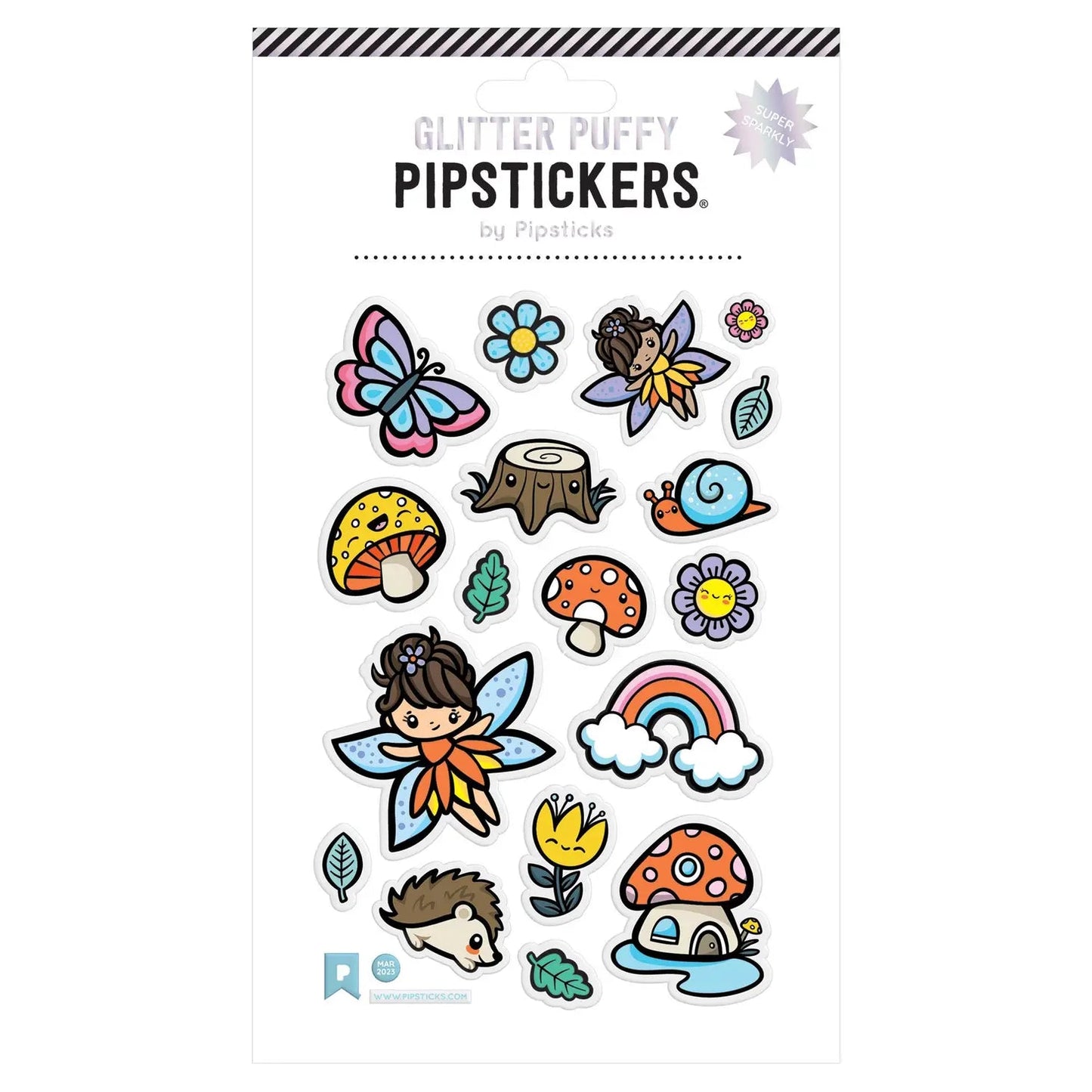 Puffy Forest Fairies Sticker Sheet 196 TOYS CHILD Pipsticks