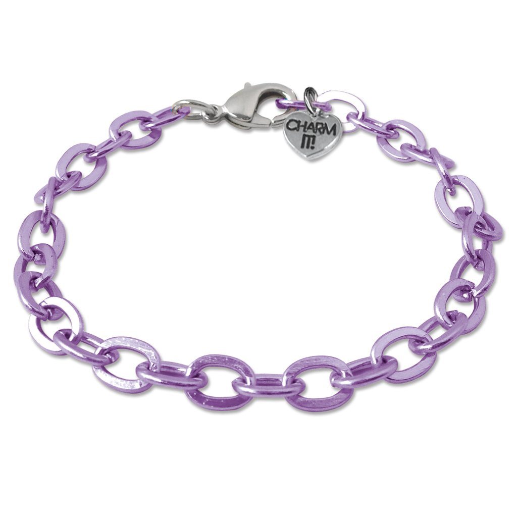Purple Chain Bracelet Jewelry Charm It