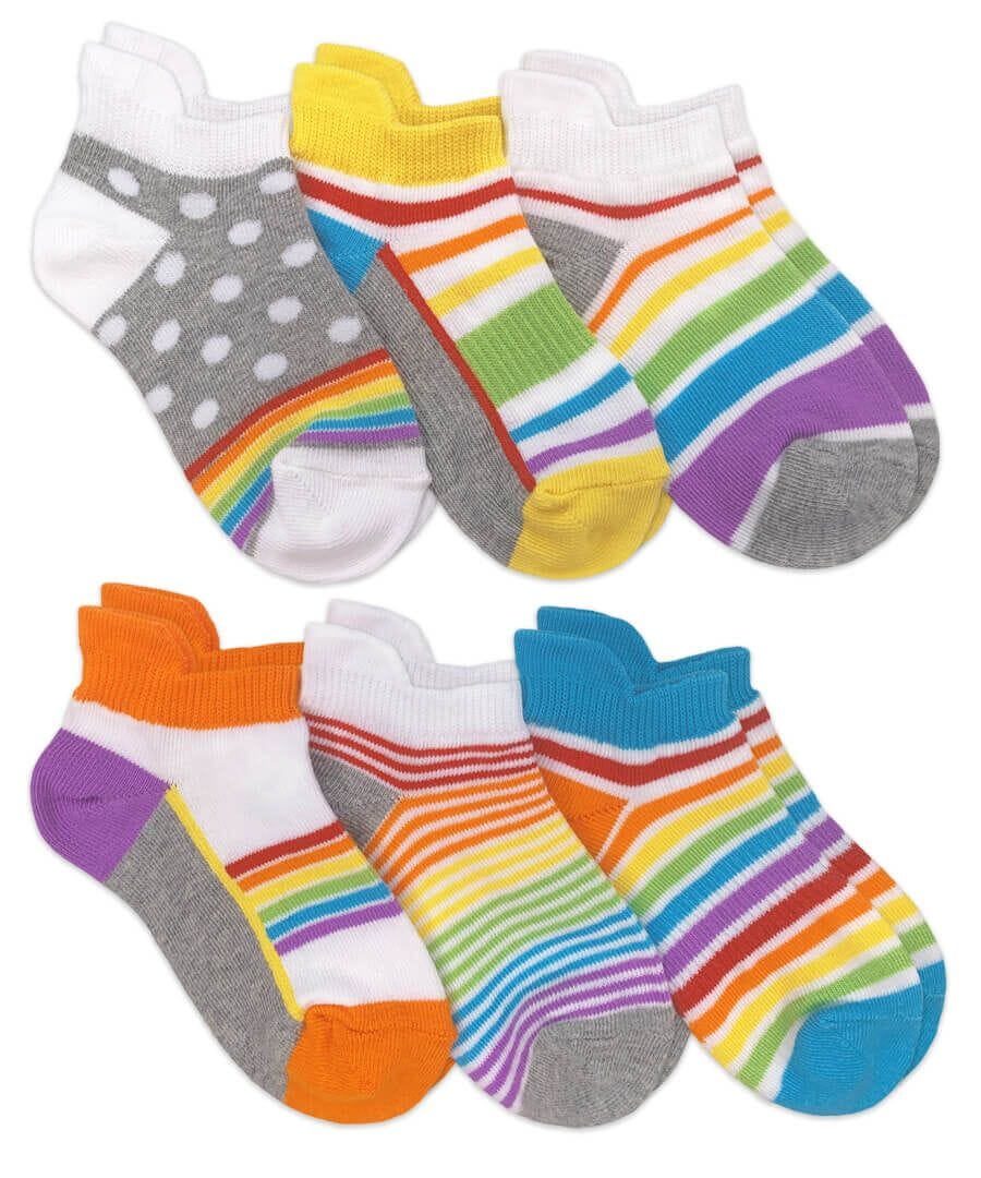 Rainbow Ankle Socks 6-Pack 110 ACCESSORIES CHILD Jefferies Socks