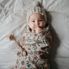 Retro Flowers Organic Cotton Muslin Swaddle 180 BABY GEAR Mushie