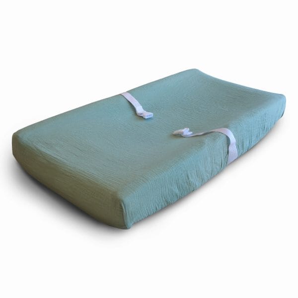 Roman Green Changing Pad Cover 180 BABY GEAR Mushie