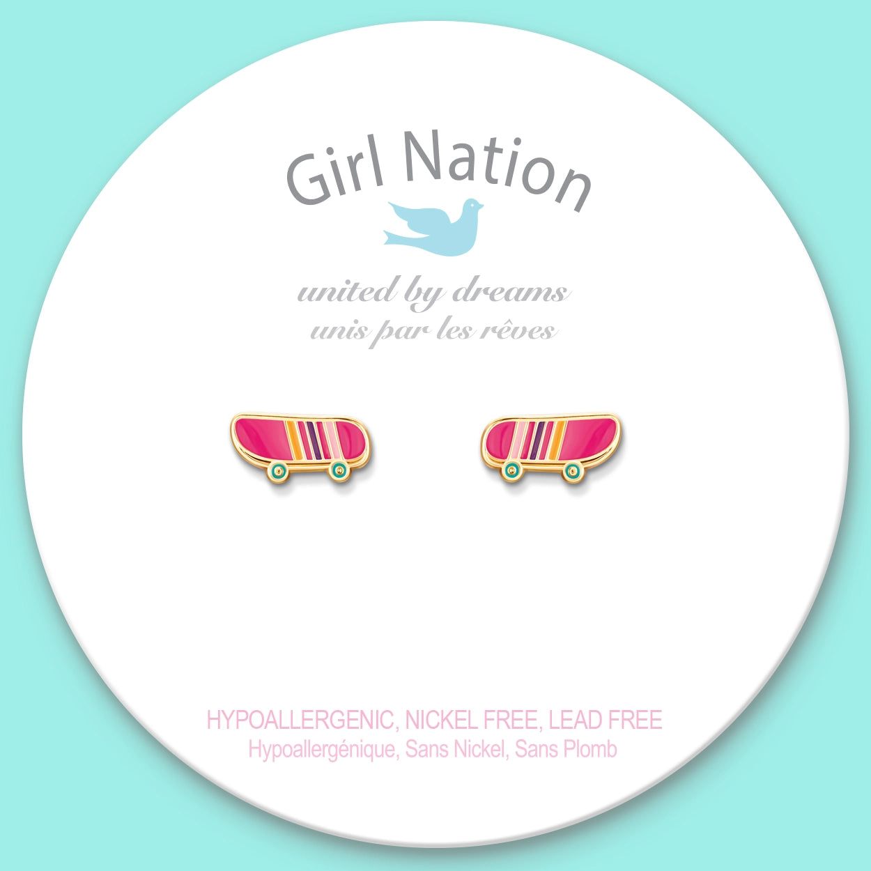 Sassy Skateboard Earrings 110 ACCESSORIES CHILD Girl Nation