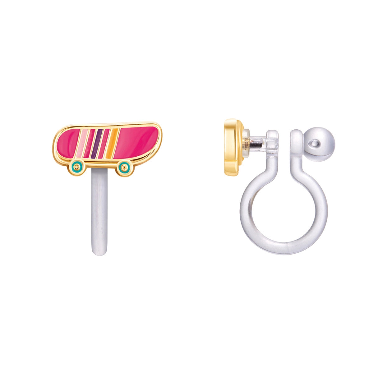 Sassy Skateboard Earrings 110 ACCESSORIES CHILD Girl Nation Clip-on
