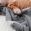 Satin Mini Blanket Lovey Blankies Saranoni Gray
