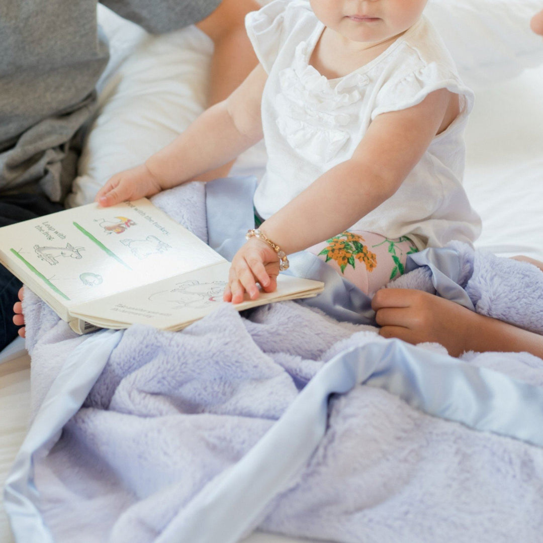 Satin Receiving Blanket 192 GIFT CHILD Saranoni Lavender