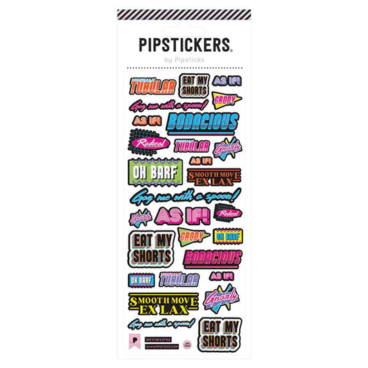 Say It 80's Style Sticker Sheet 196 TOYS CHILD Pipsticks