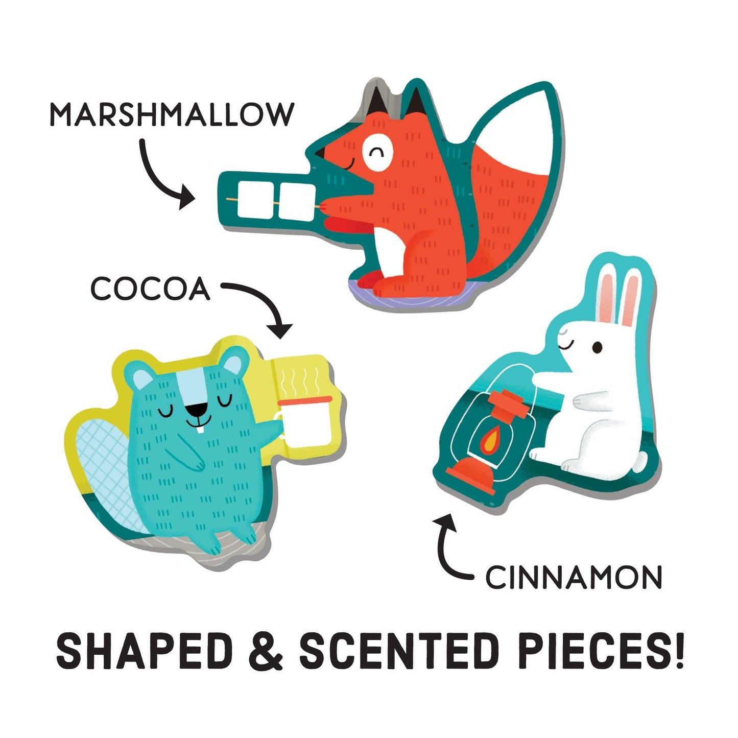 Scratch 'n Sniff Puzzle: Campfire 196 TOYS CHILD Mudpuppy