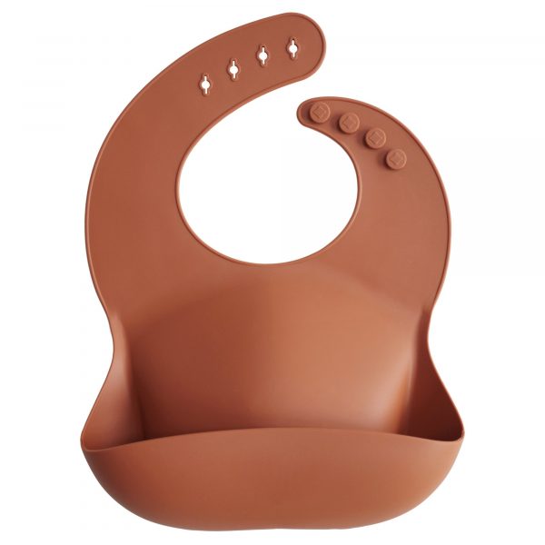 Silicone Bib 180 BABY GEAR Mushie Clay