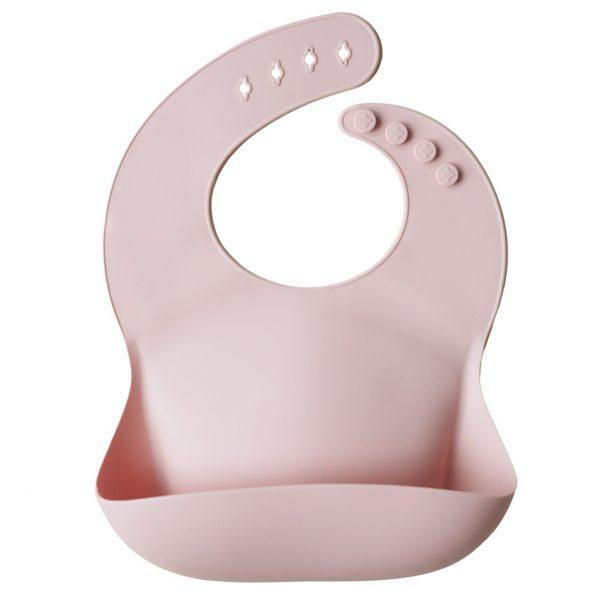 Silicone Bib Bibs Mushie Blush