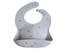 Silicone Bib Bibs Mushie Grey Safari