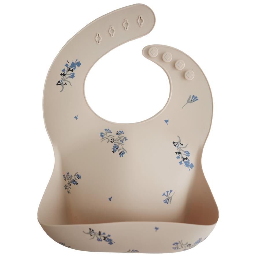 Silicone Bib Bibs Mushie Lilac Flowers