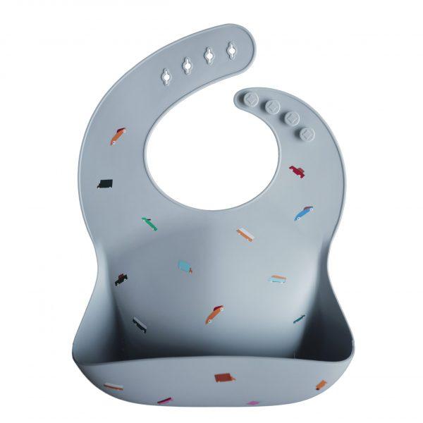 Silicone Bib Bibs Mushie Retro Cars