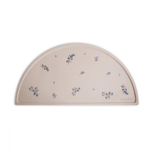 Silicone Place Mat Plates Mushie Lilac Flowers
