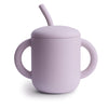 Silicone Training Cup + Straw 180 BABY GEAR Mushie Soft Lilac