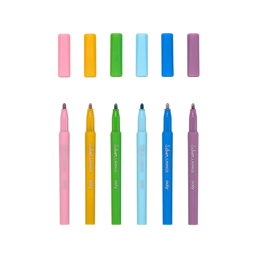 Silver Linings Markers Set of 6 196 TOYS CHILD Ooly