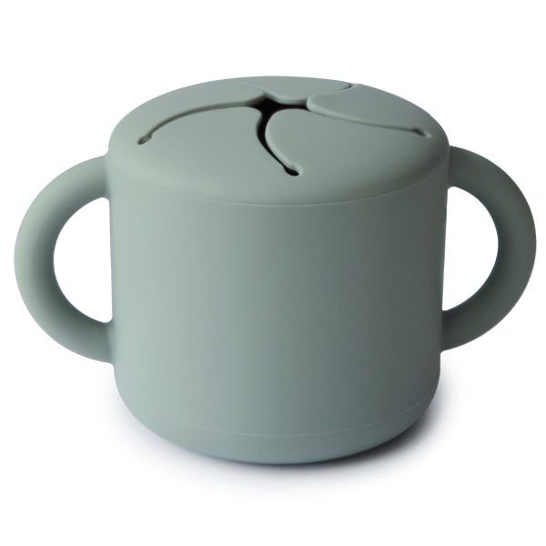 Snack Cup 180 BABY GEAR Mushie Cambridge Blue
