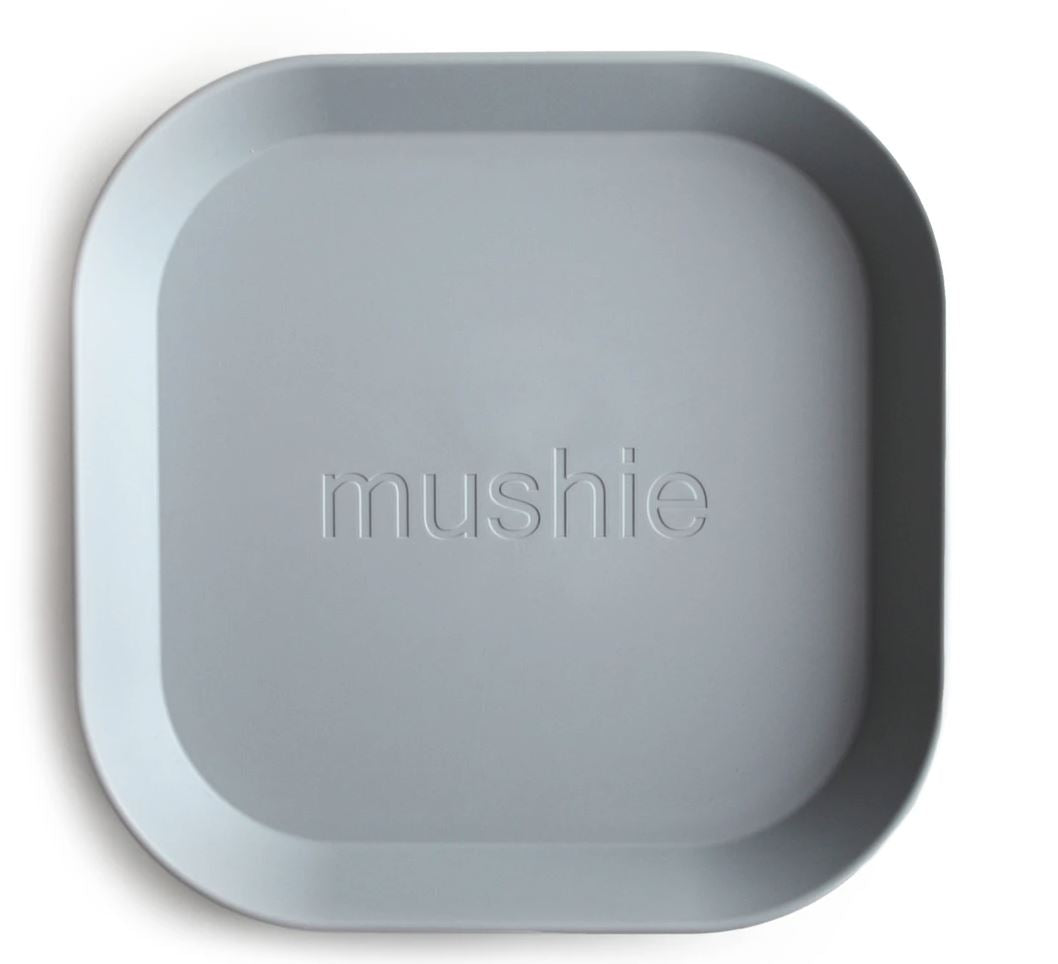 Square Plates- 2 Pack Plates Mushie Cloud
