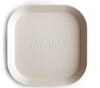 Square Plates- 2 Pack Plates Mushie Ivory