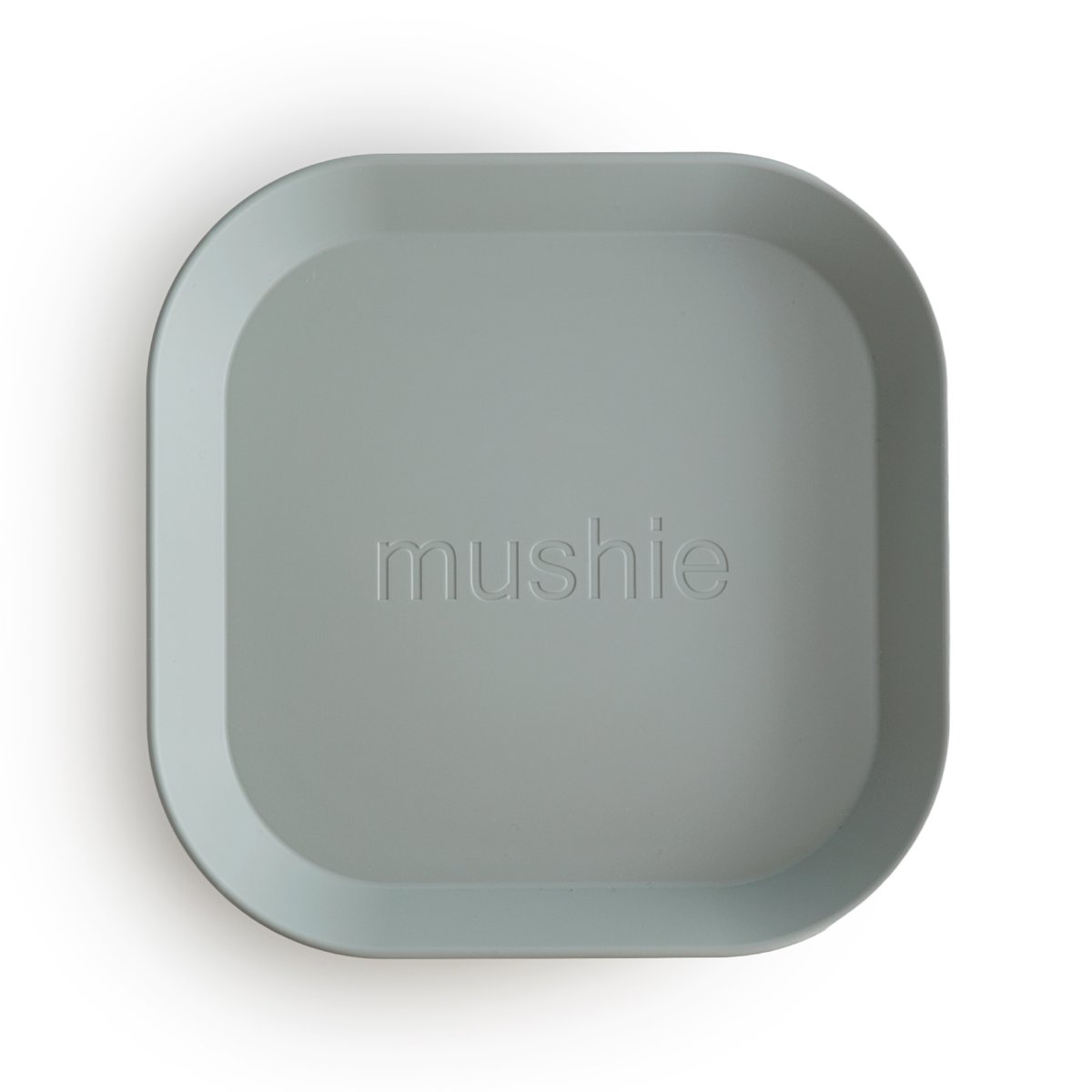 Square Plates- 2 Pack Plates Mushie Sage