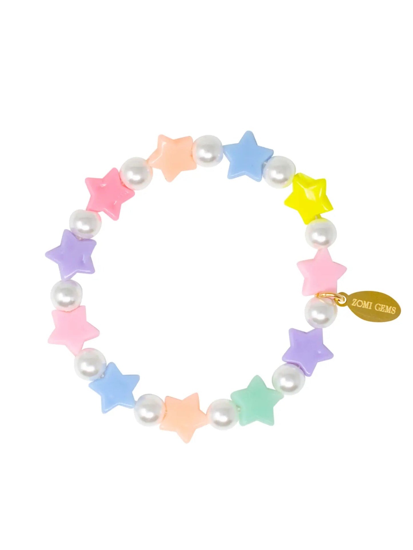 Stars And Hearts Pastel Bracelet 110 ACCESSORIES CHILD Tiny Treats And Zomi Gems