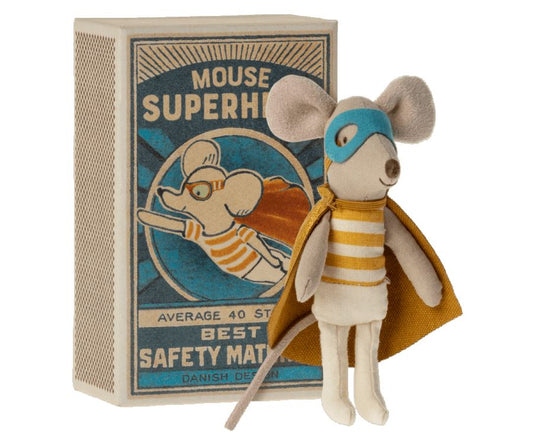 Superhero Mouse-Little Brother In Box 196 TOYS CHILD Maileg