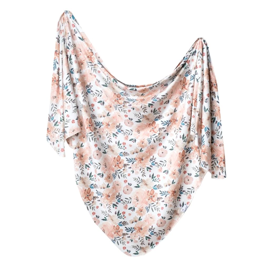 Swaddle Blanket 180 BABY GEAR Copper Pearl Autumn (Fall Floral)