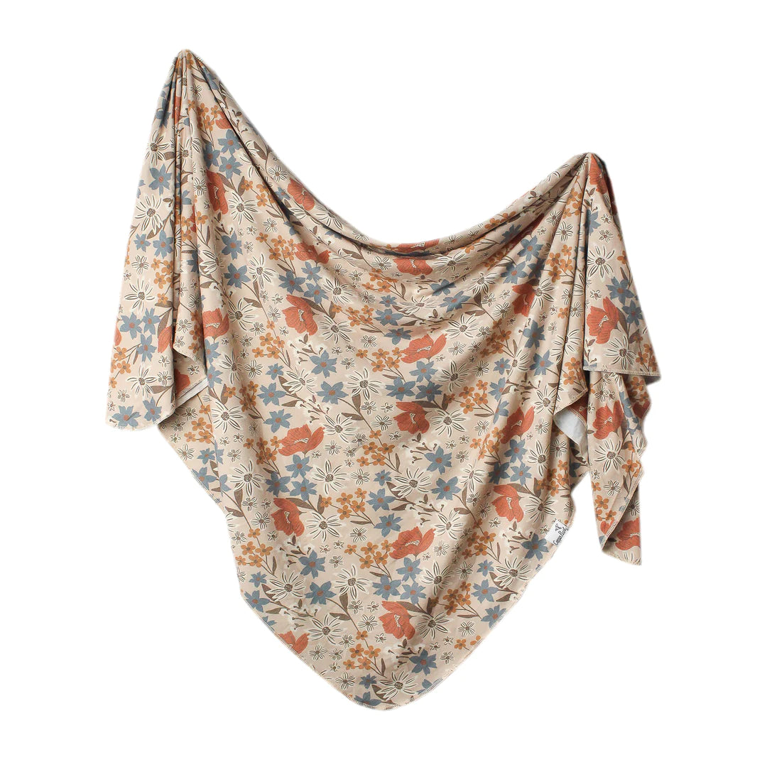 Swaddle Blanket 180 BABY GEAR Copper Pearl Eden (Rust Floral)
