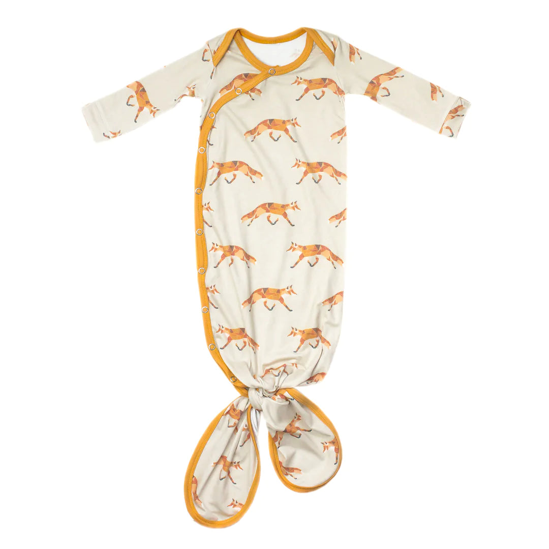 Swift Fox Knotted Gown 130 BABY BOYS/NEUTRAL APPAREL Copper Pearl NB-3m