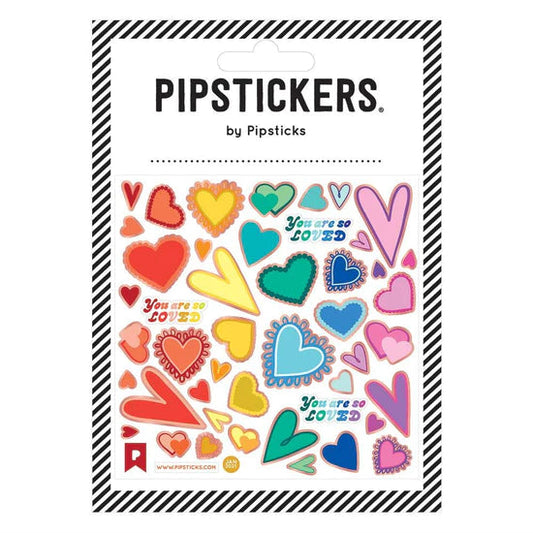 The Shape Of My Heart Sticker Sheet 196 TOYS CHILD Pipsticks