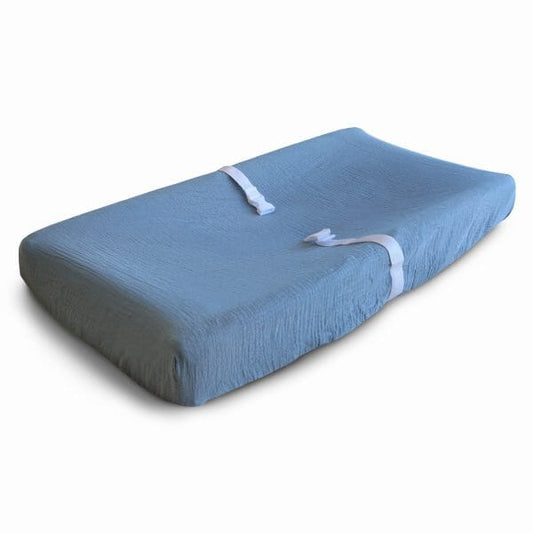 Tradewinds Blue Changing Pad Cover 180 BABY GEAR Mushie