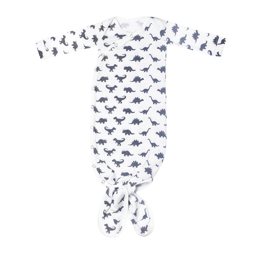 Wild Dino Knotted Gown Gown Copper Pearl NB-3m