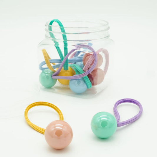 Pastel Gumball Hair Ties