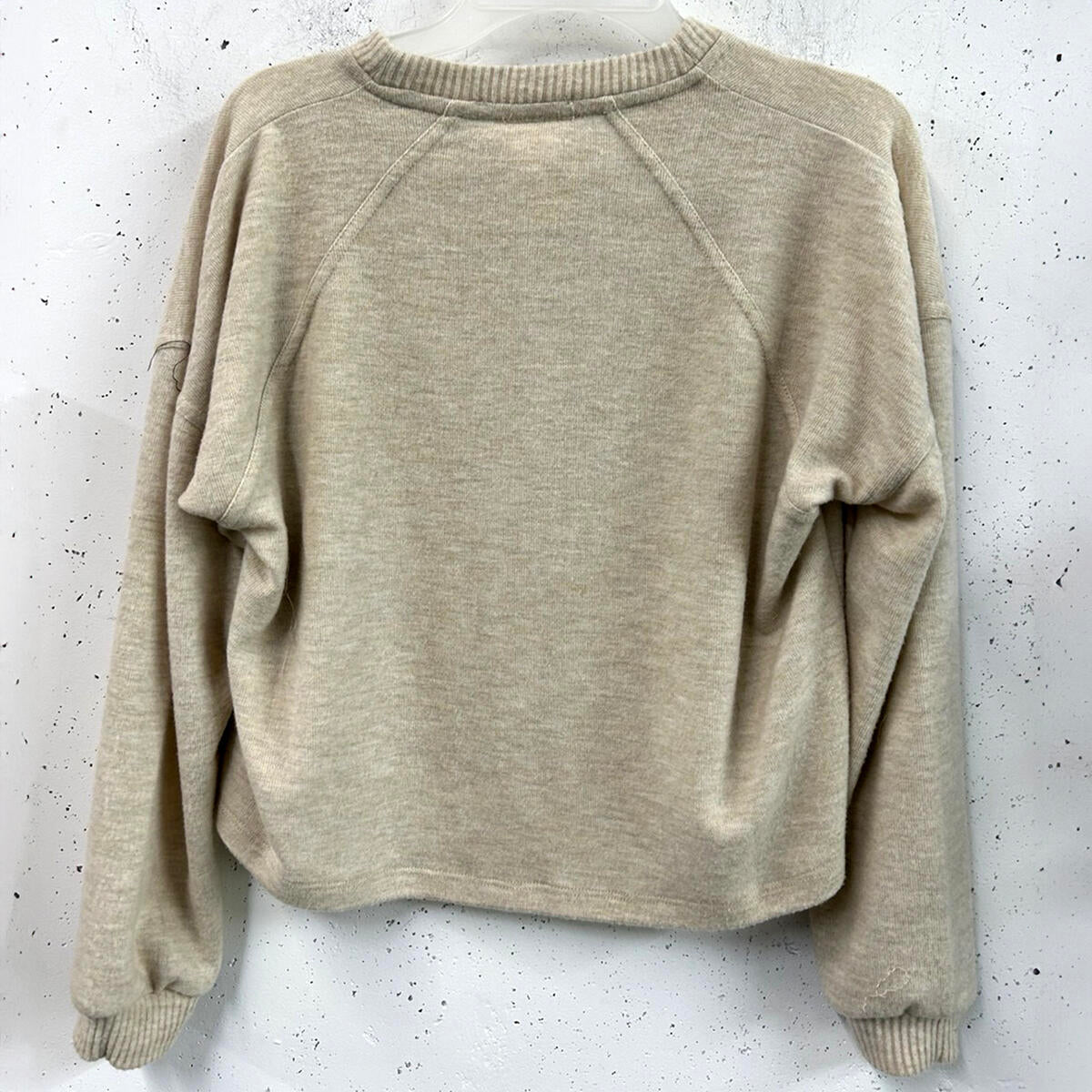 Soft Tan Slouch Sweater