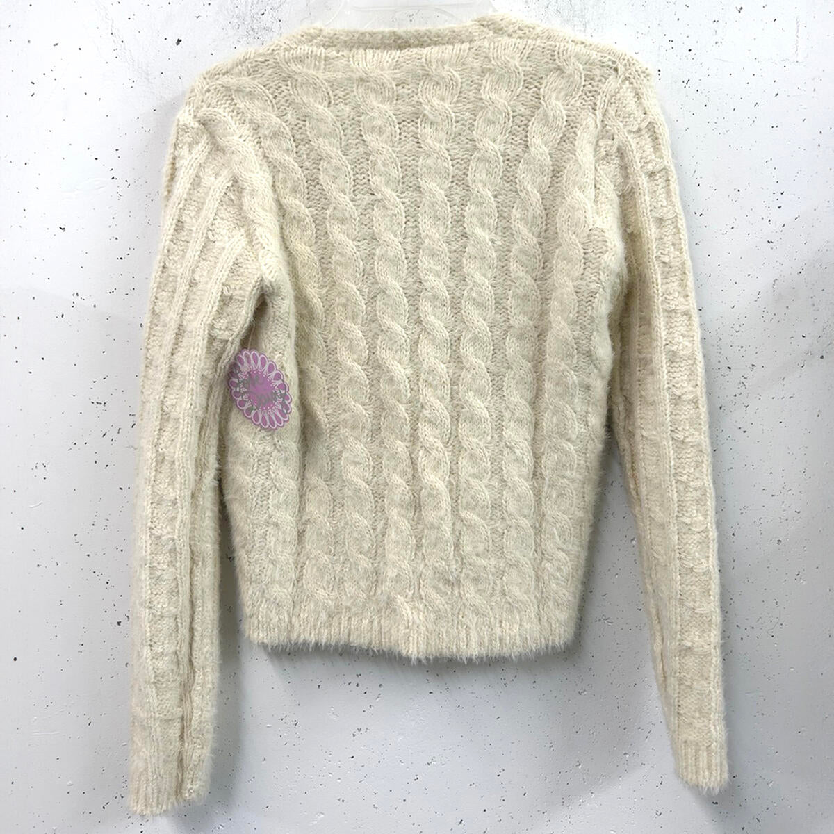 Cable Knit Cream Cardigan