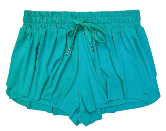 Turquoise Fly Away Shorts