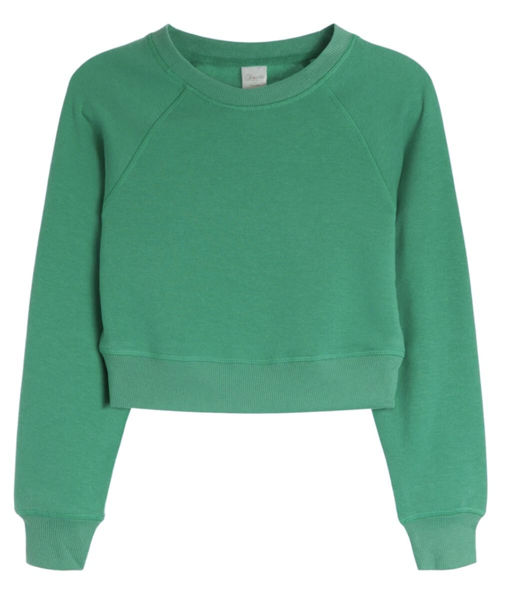 Green Soft Crew Sweatshirt